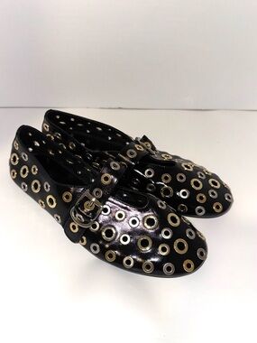 Jeffrey Campbell Holed Mary Jane Flats